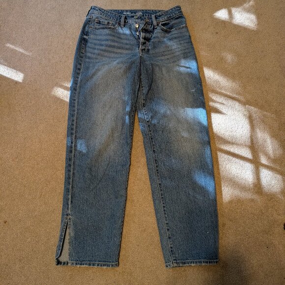 ON High Rise OG LOOSE Jeans with small side cuts, size 8 - Picture 1 of 3